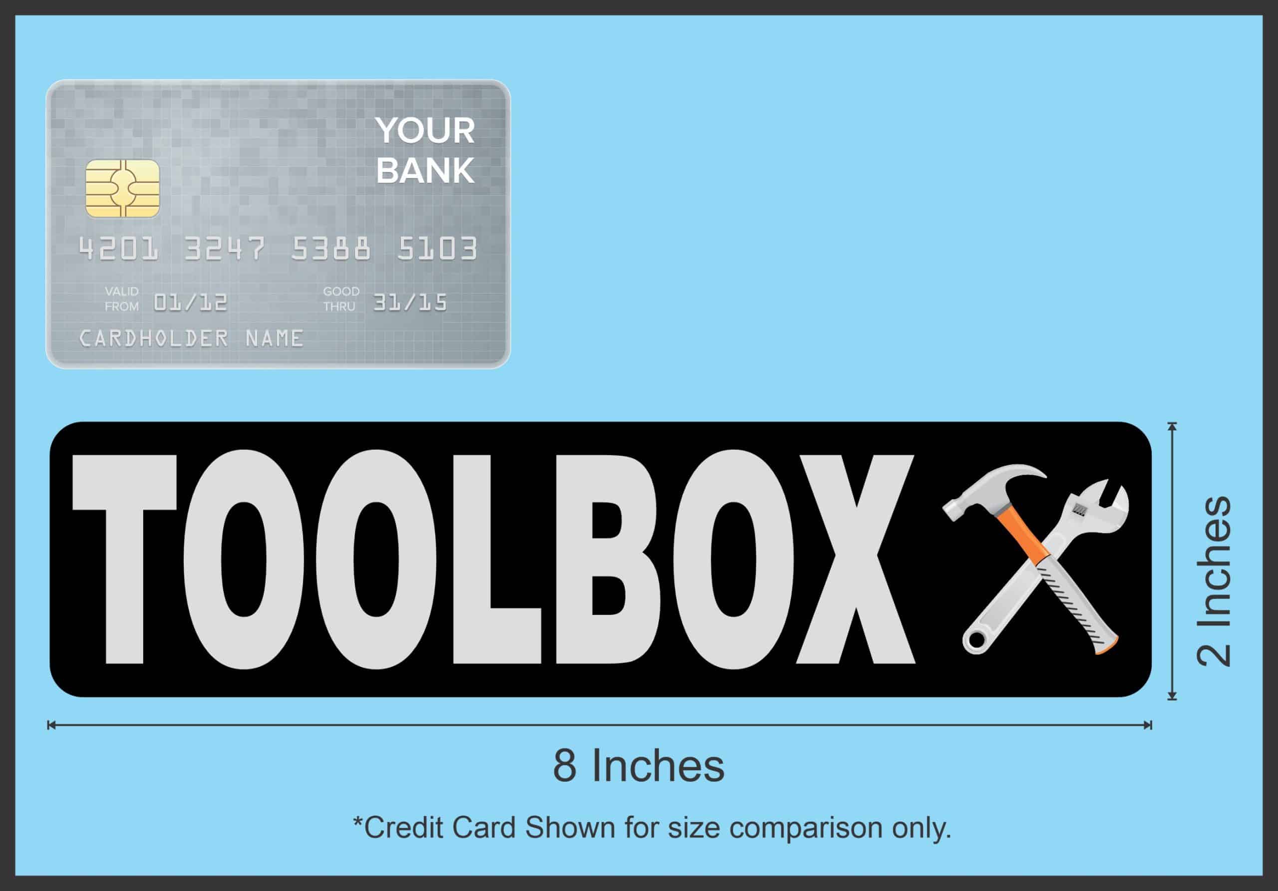 StickerTalk Toolbox Magnet, 8 inches x 2 inches - Image 3