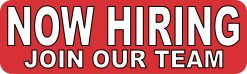 StickerTalk Join Our Team Now Hiring Magnet, 10 inches x 3 inche