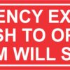 Push to Open Emergency Exit Only Magnet