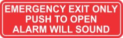 Push to Open Emergency Exit Only Magnet
