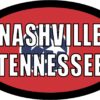 Flag Oval Nashville Tennessee Vinyl Sticker