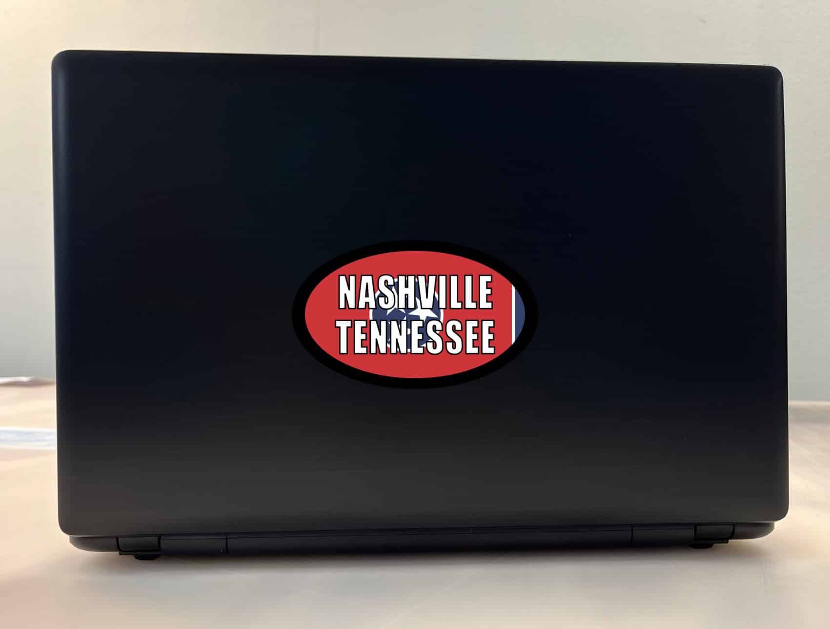 StickerTalk Flag Oval Nashville Tennessee Vinyl Sticker, 5 inches x 3 inches - Image 3