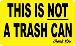 StickerTalk This Is Not a Trash Can Magnet, 5 inches x 3 inches