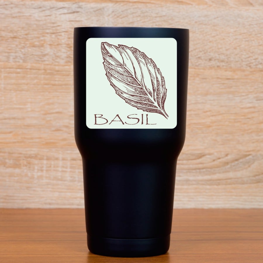StickerTalk Basil Vinyl Sticker, 3 inches x 3 inches - Image 4