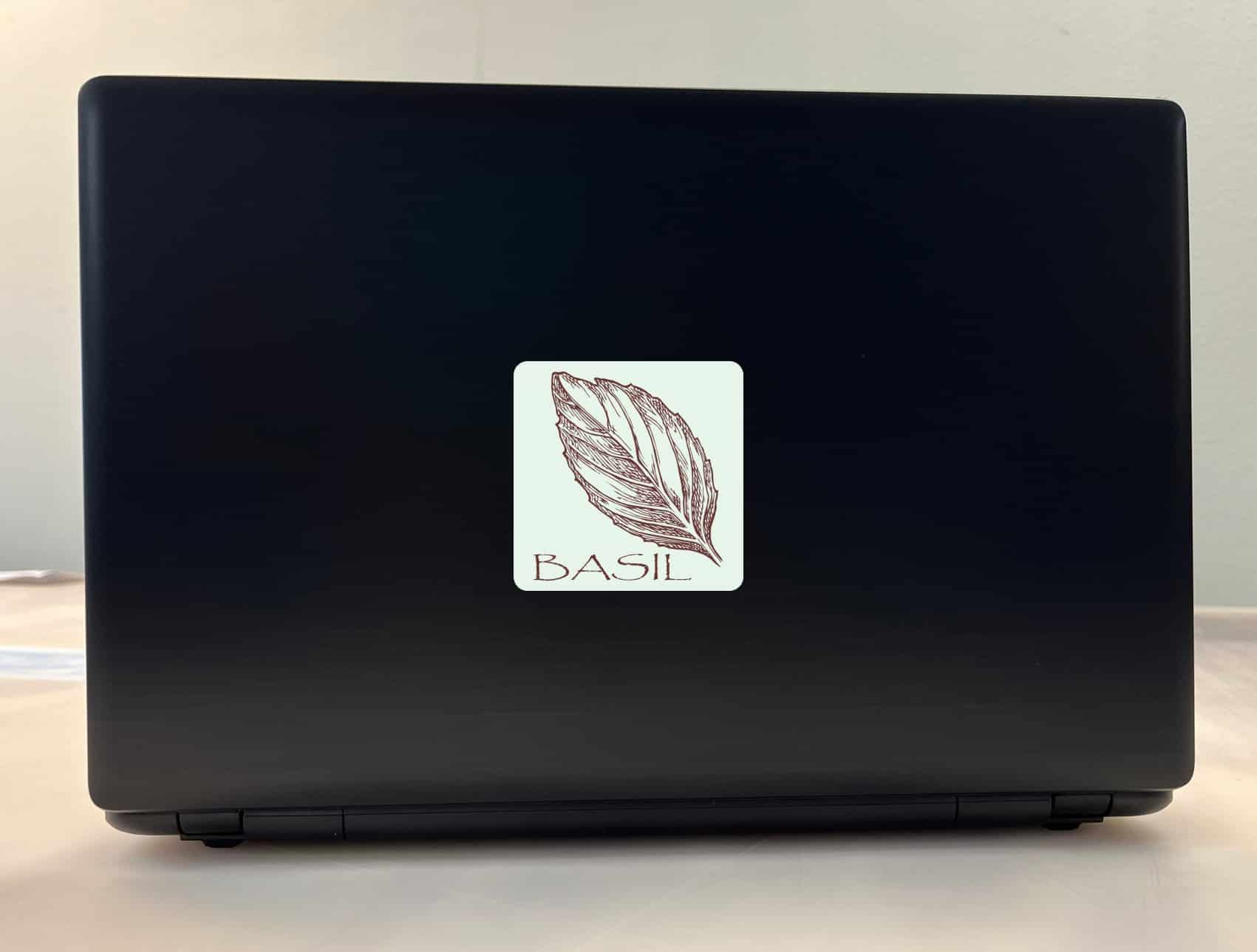 StickerTalk Basil Vinyl Sticker, 3 inches x 3 inches - Image 3