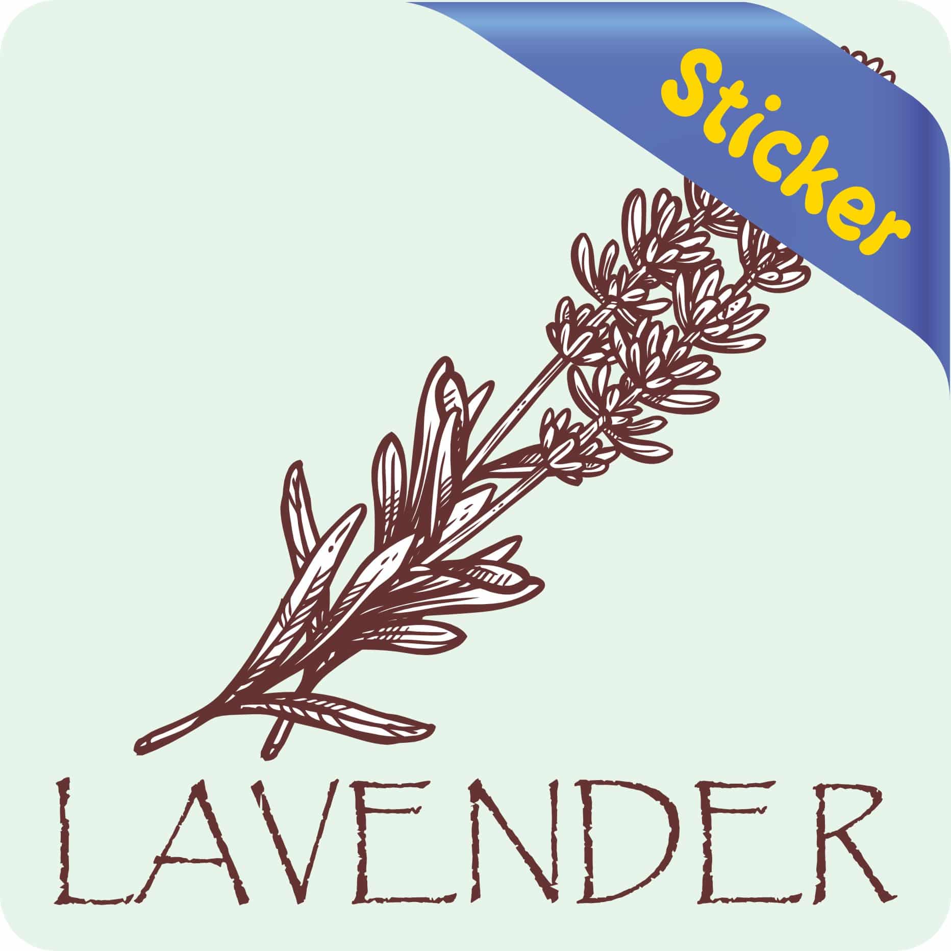 StickerTalk Lavender Vinyl Sticker, 3 inches x 3 inches - Image 3