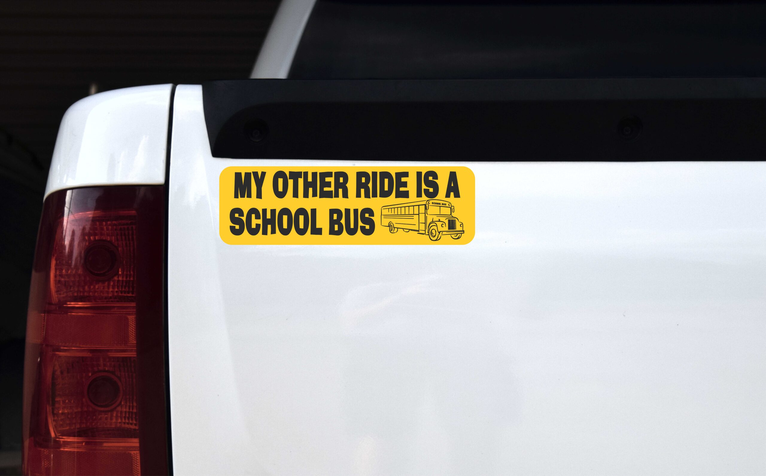 My Other Ride Is a School Bus Vinyl Sticker