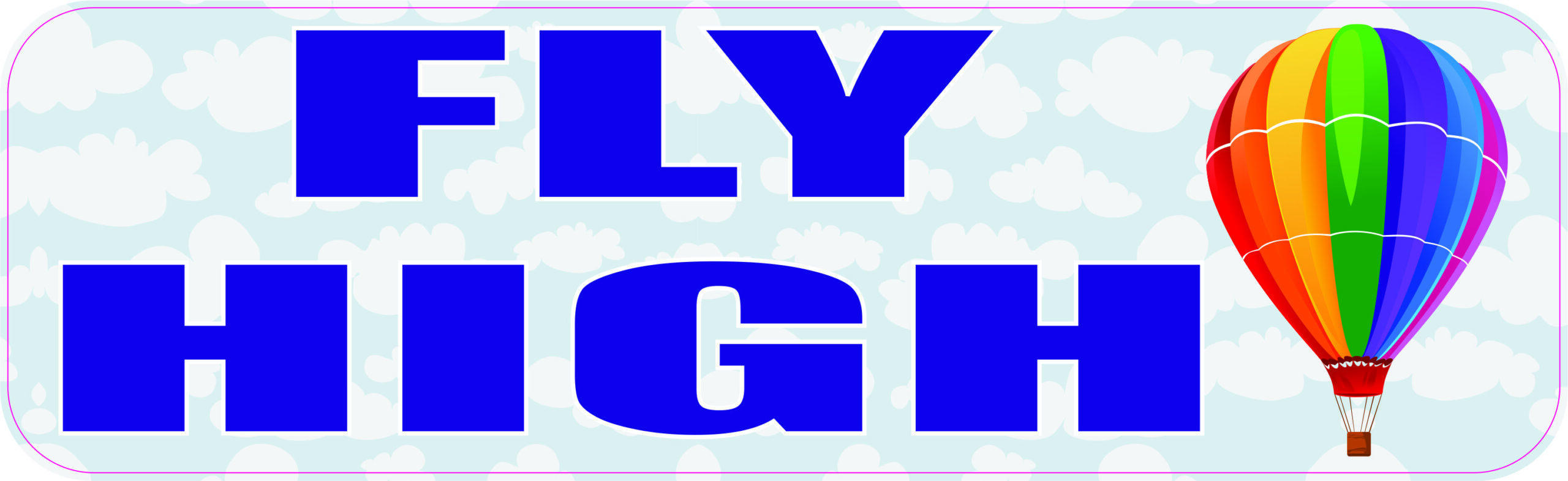 Fly High Hot Air Balloon Magnet