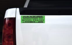 Addicted To Model Trains Vinyl Sticker