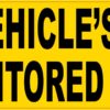 This Vehicles Speed Monitored by GPS Vinyl Sticker