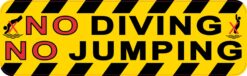 Symbol No Diving No Jumping Magnet