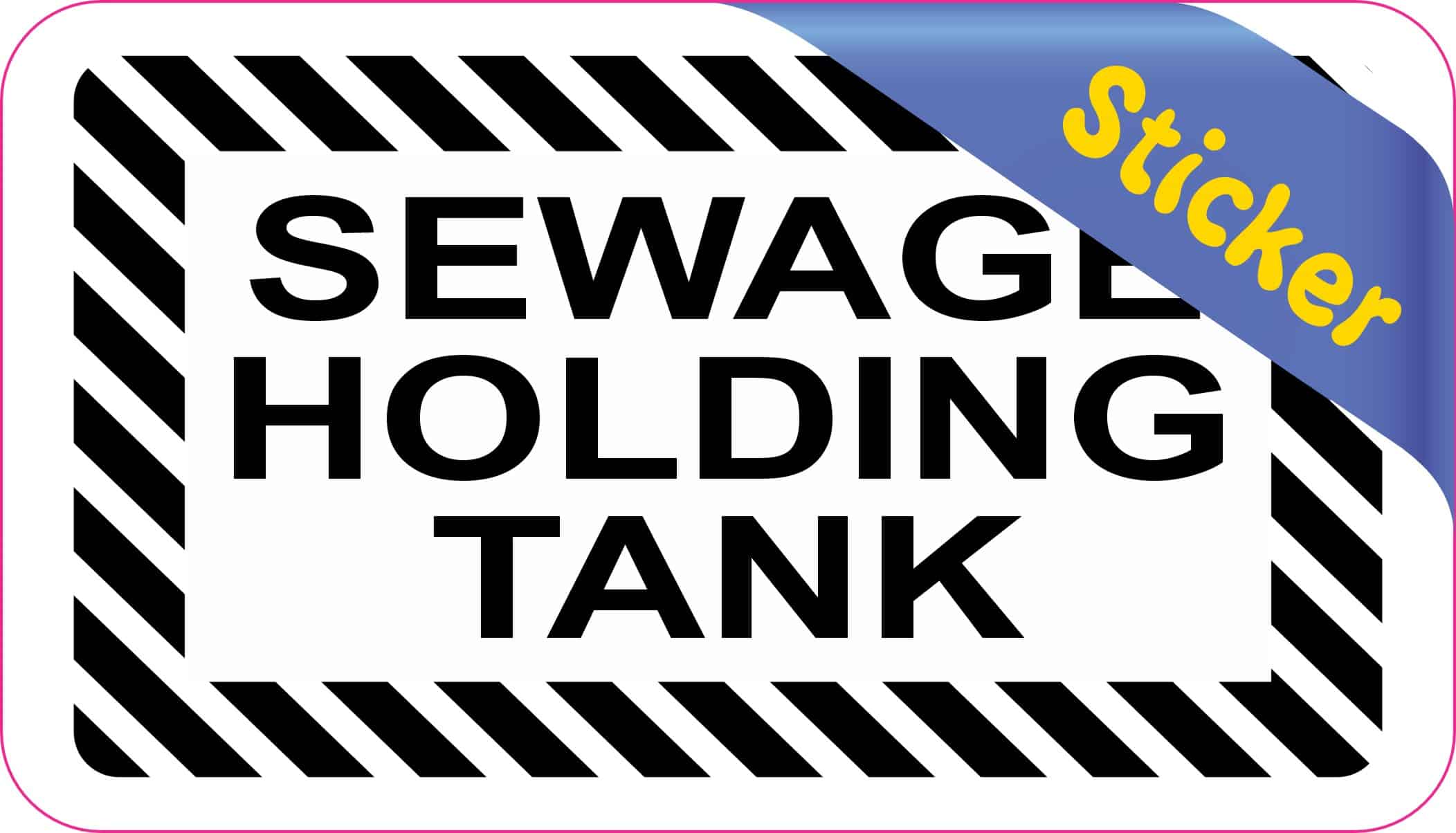 StickerTalk Sewage Holding Tank Vinyl Sticker, 3.5 inches x 2 inches - Image 2