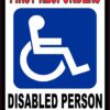 Disabled Person Inside Vinyl Sticker