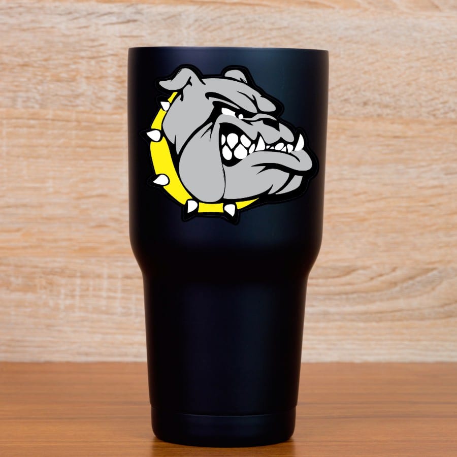 StickerTalk Right Facing Yellow Collared Bulldog Sticker, 3.5 inches x 3 inches - Image 6