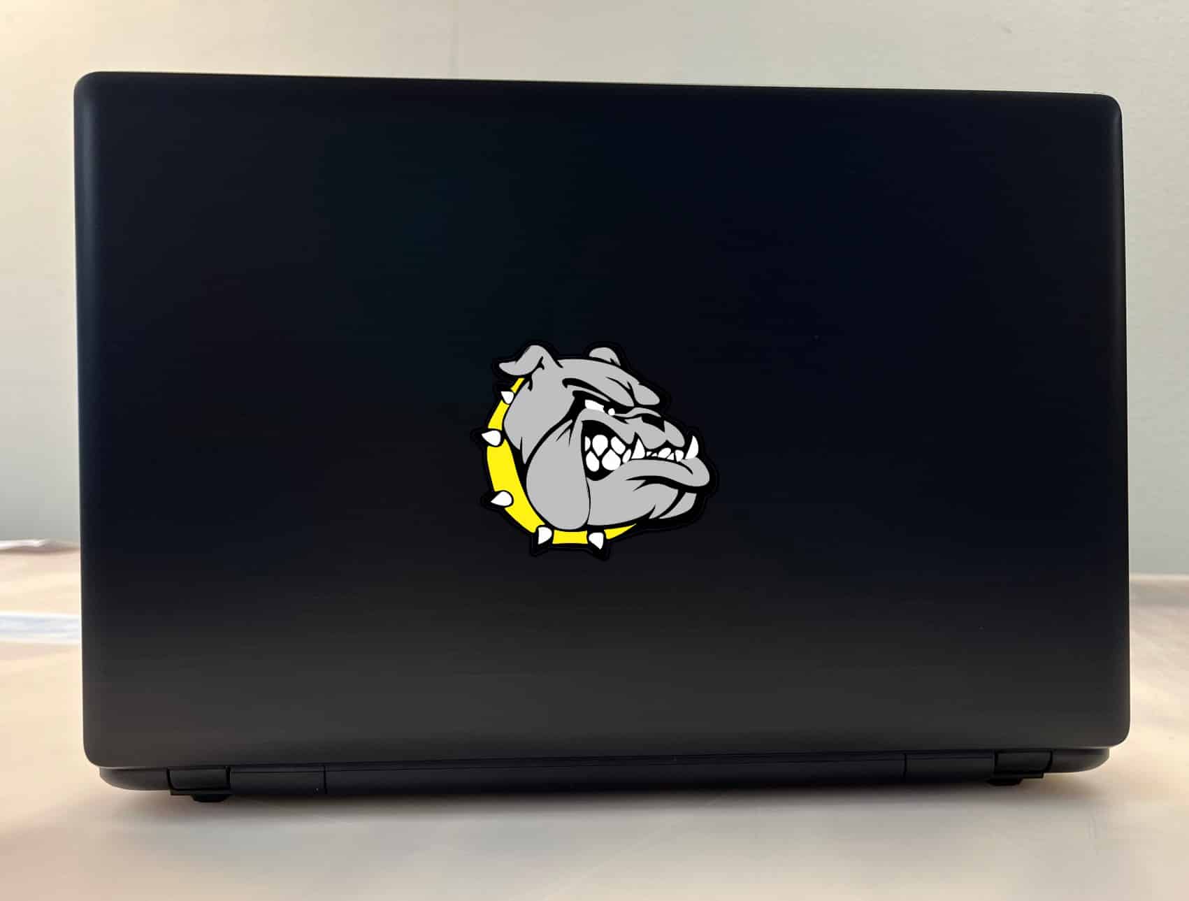 StickerTalk Right Facing Yellow Collared Bulldog Sticker, 3.5 inches x 3 inches - Image 4