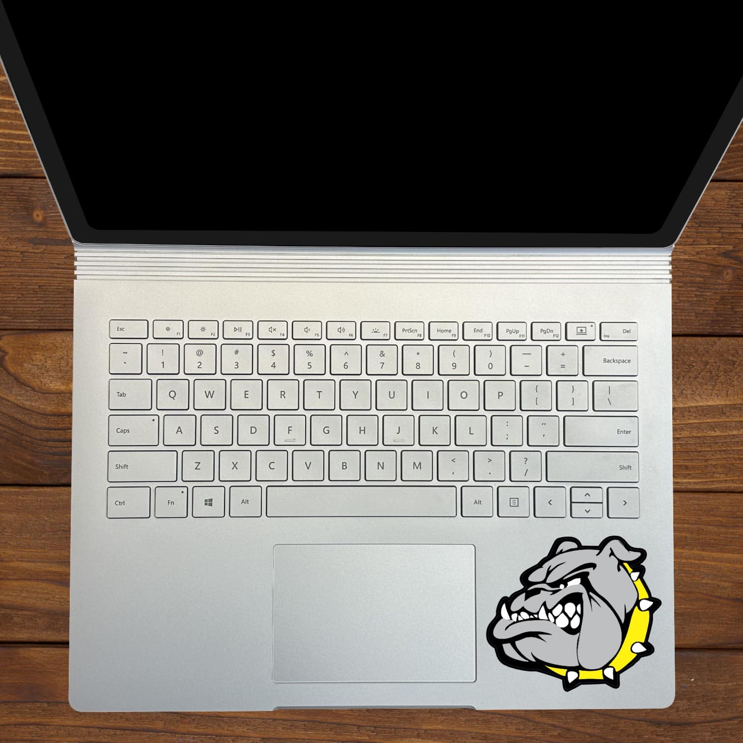 StickerTalk Left Facing Yellow Collared Bulldog Vinyl Sticker, 3 - Image 5