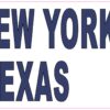 Dont New York My Texas Vinyl Sticker