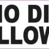 No Diving Shallow Water Sticker