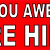 Are You Awesome Were Hiring Magnet