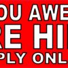Are You Awesome Were Hiring Apply Online Magnet