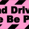 Please Be Patient Bad Driver Vinyl Sticker