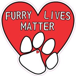 Furry Lives Matter Vinyl Sticker
