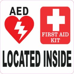 AED and First Aid Kit Located Inside Magnet