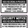 Video Recording in Progress Vinyl Stickers