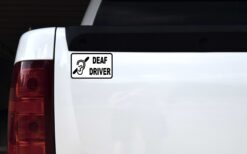 Deaf Driver Vinyl Sticker