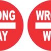 Wrong Way Stickers