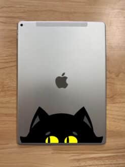 StickerTalk Peeking Cat Vinyl Sticker, 8 inches x 3.5 inches