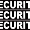 Security Vinyl Stickers