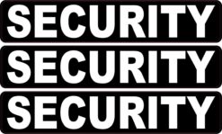 Security Vinyl Stickers