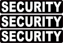 Security Vinyl Stickers