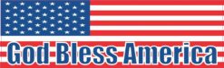 God Bless America USA Flag Vinyl Sticker