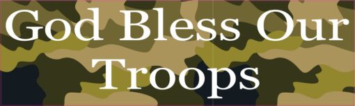 God Bless Our Troops Magnet