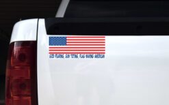 God Fearing Gun Toting Flag Waving American Magnet