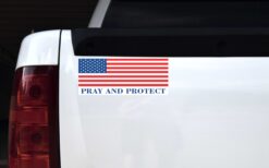 Pray and Protect Vinyl Sticker