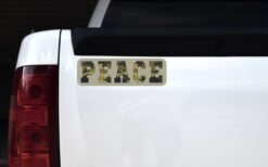Camouflage Peace Vinyl Sticker
