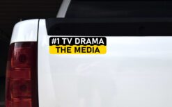Number 1 TV Drama the Media Vinyl Sticker