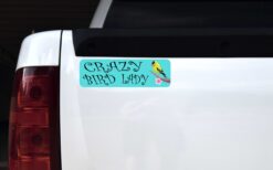 Crazy Bird Lady Vinyl Sticker