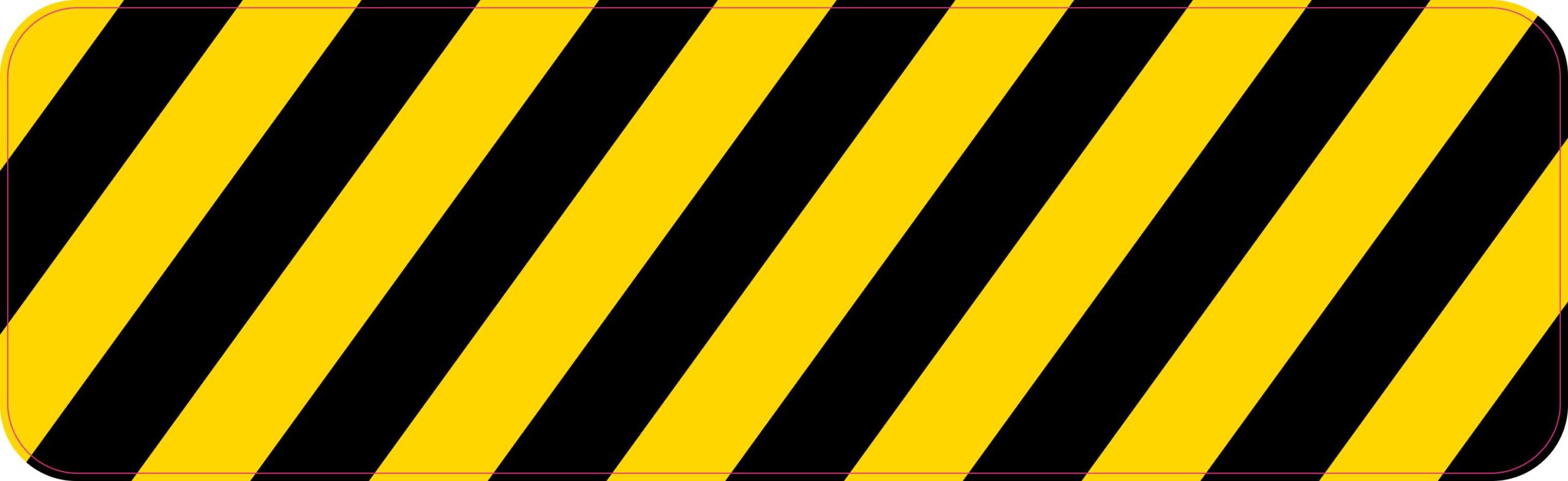 Caution Stripes Magnet