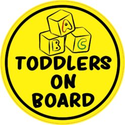 Toddlers on Board Vinyl Sticker