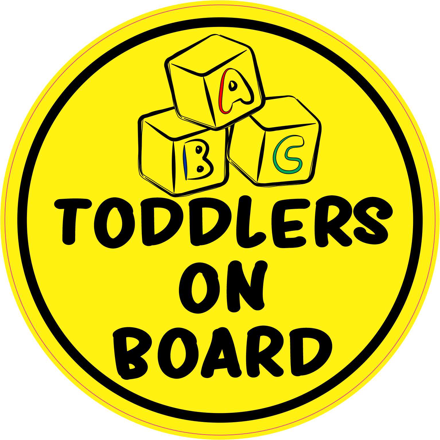 Toddlers on Board Vinyl Sticker