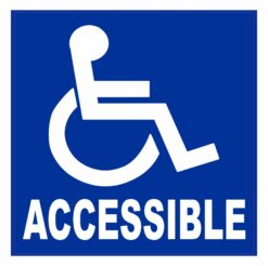 Wheelchair Accessible Vinyl Sticker