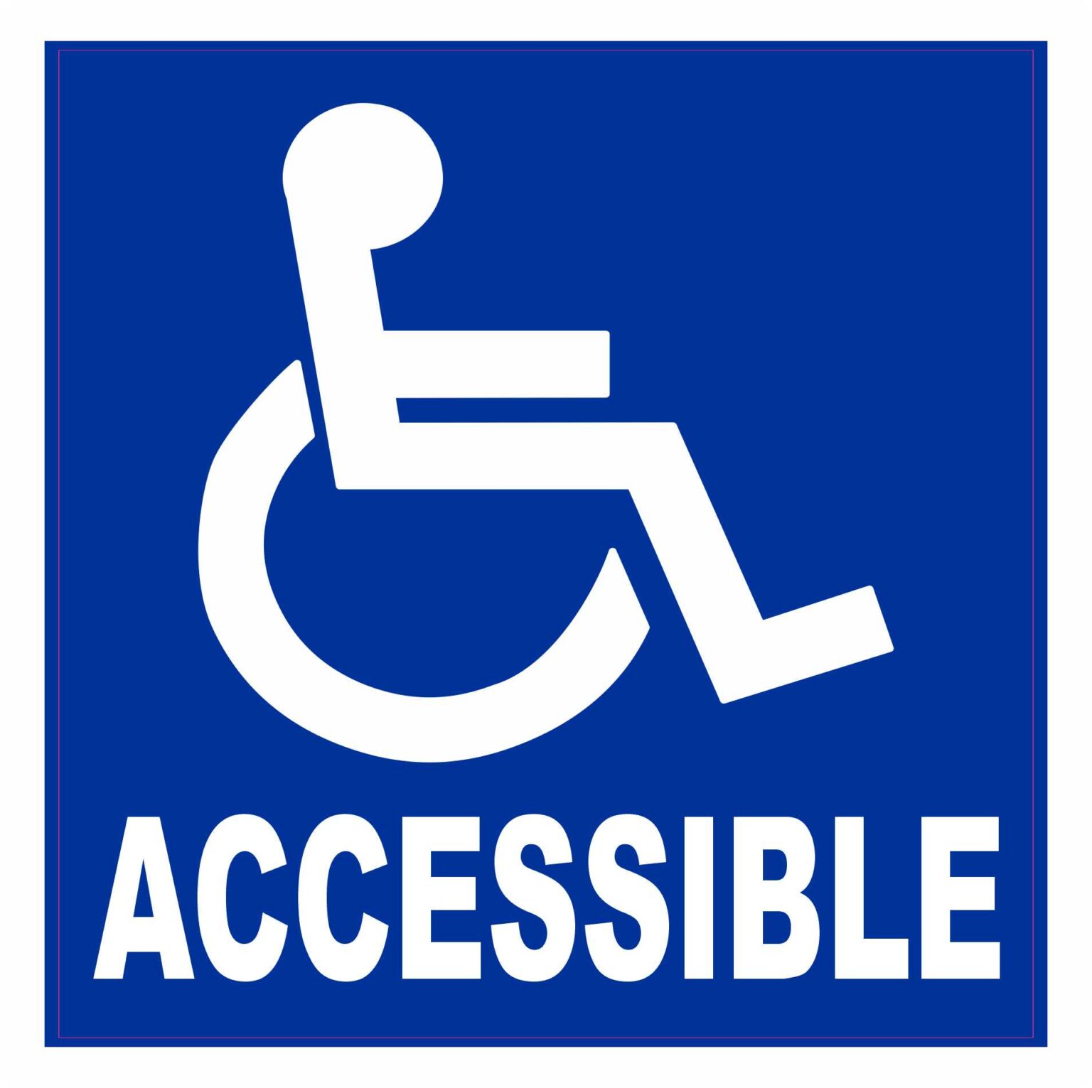 StickerTalk Wheelchair Accessible Vinyl Sticker, 6 inches x 6 in ...