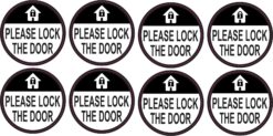 Please Lock the Door Vinyl Stickers