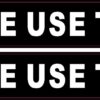 Please Use Tongs Vinyl Stickers