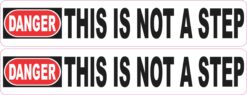 Not a Step Vinyl Stickers