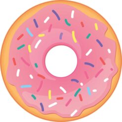 Pink Sprinkle Donut Vinyl Sticker